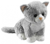 kleine graue Katze - Plüschtier 15cm 