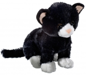 kleine schwarze Katze - Plüschtier 15cm 