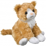 braune kleine Plüschtier Katze 18cm 