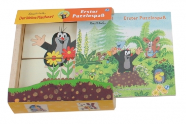 "Der kleine Maulwurf" Erstes Puzzle aus Holz 