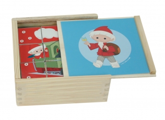 "Unser Sandmännchen" Bilderwürfel aus Holz 