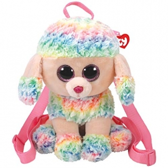 Hund Puddel Rainbow - Beanie Boos - Rucksack 50cm 