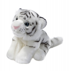 Baby Schneetiger Plüschtier 20cm 